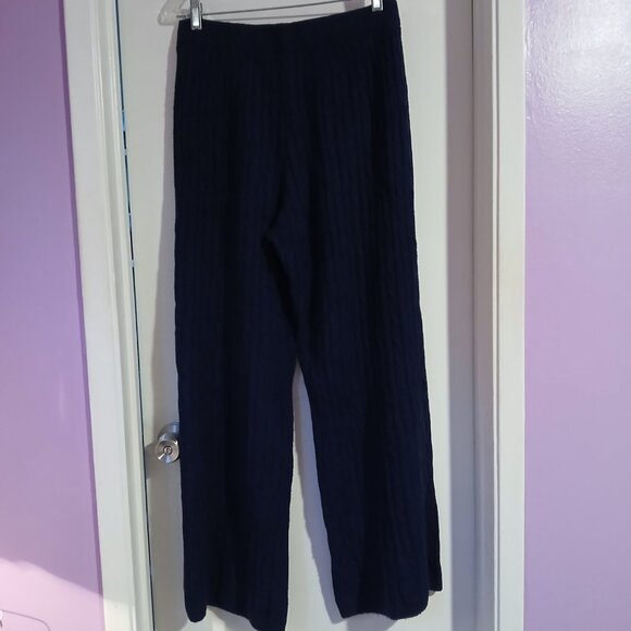 GAP Women's Dark Blue Cable-Knit Sweater Pants Size SM - Picture 7 of 10